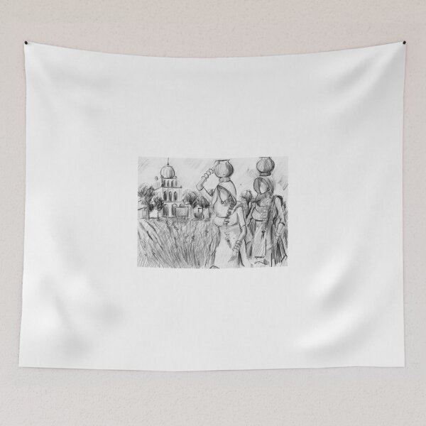 Item preview, Punjabi village girls  designed and sold by Sukhpal Grewal Ethnic Art.
