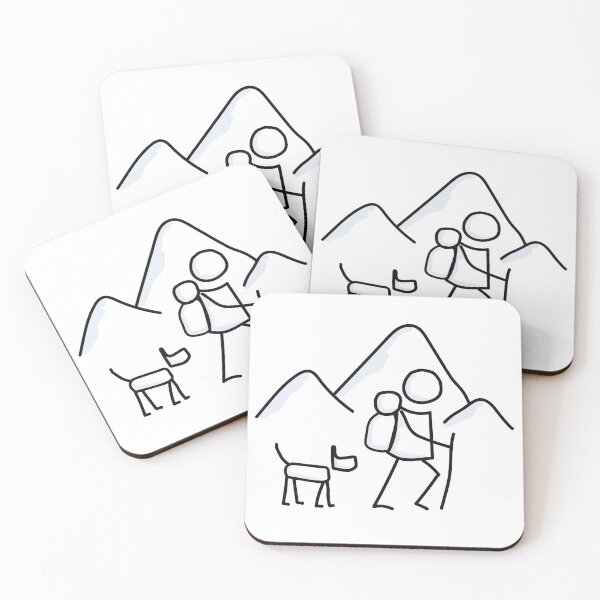 Item preview, Gift For Hikers With Dogs designed and sold by RoguePixel.