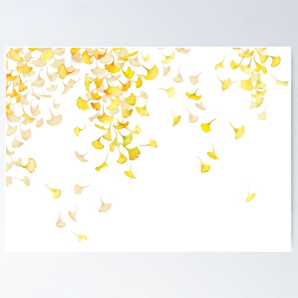 Item preview, Ginkgo dorado - Mínimo blanco designed and sold by Turdus-Merula.