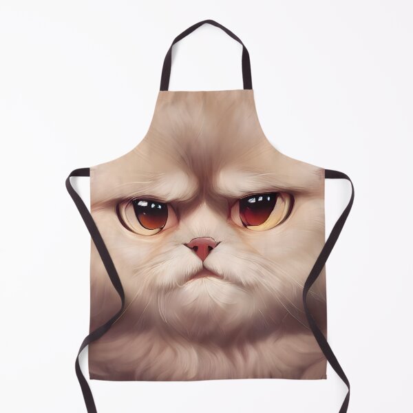 Item preview, Grouchy Cat with (Color, Square, Symmetric, 8000x8000, Dark Gray Background) designed and sold by Digital-Davinci.