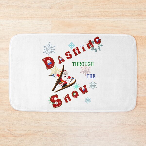 Item preview, Cute Santa Dashing through the Snow designed and sold by ZanyPaintbrush.