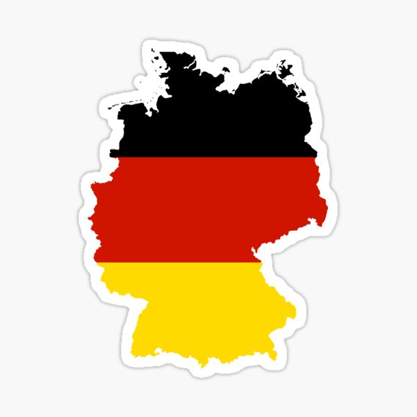 Artikel-Vorschau von Deutschland Karte Flagge, designt und verkauft von CacaoDesigns.