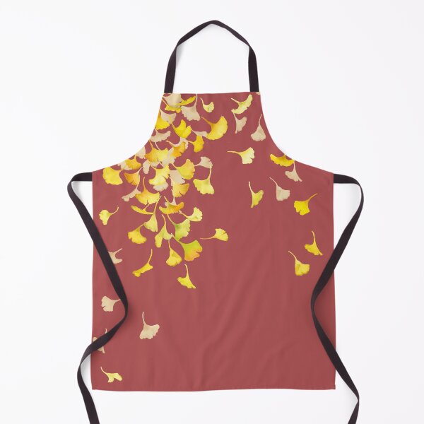 Item preview, Golden Ginkgo - Red Minimal designed and sold by Turdus-Merula.