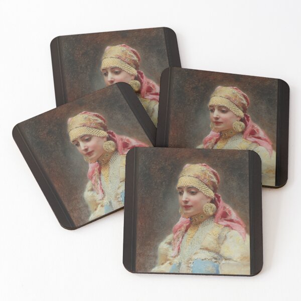 Item preview, Portrait Of A Boyarynya by Konstantin Makovsky Remastered Xzendor7 Classical Art Old Masters Reproductions designed and sold by Xzendor7 Digital Art Creations.