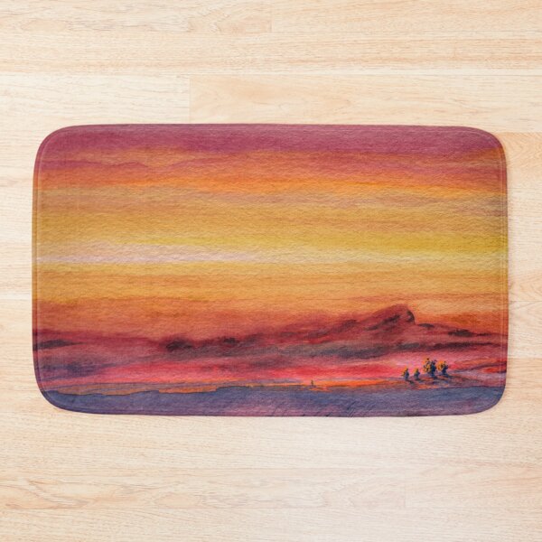 Item preview, Sunset Over Red Ridge Canyon - Watercolour designed and sold by kernowerno.