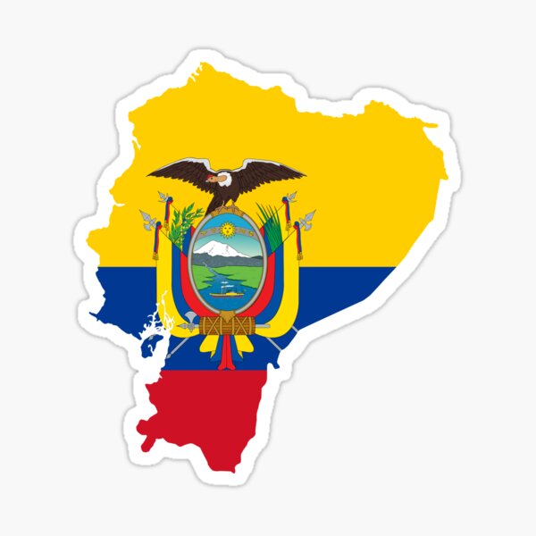 Artikel-Vorschau von Ecuador Kartenflagge, designt und verkauft von CacaoDesigns.