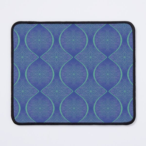 Item preview, Blue and Purple textured Ogee Pattern designed and sold by TeraLynne.