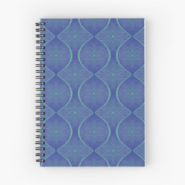 Item preview, Blue and Purple textured Ogee Pattern designed and sold by TeraLynne.