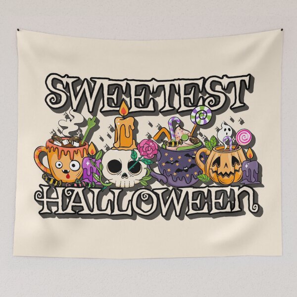 Item preview, Sweetest Halloween, Cute Halloween Design, Cream Background designed and sold by TrulyEpoque.