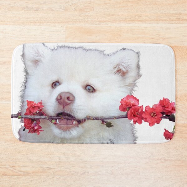 Item preview, Dog with flowers designed and sold by ArySimple.