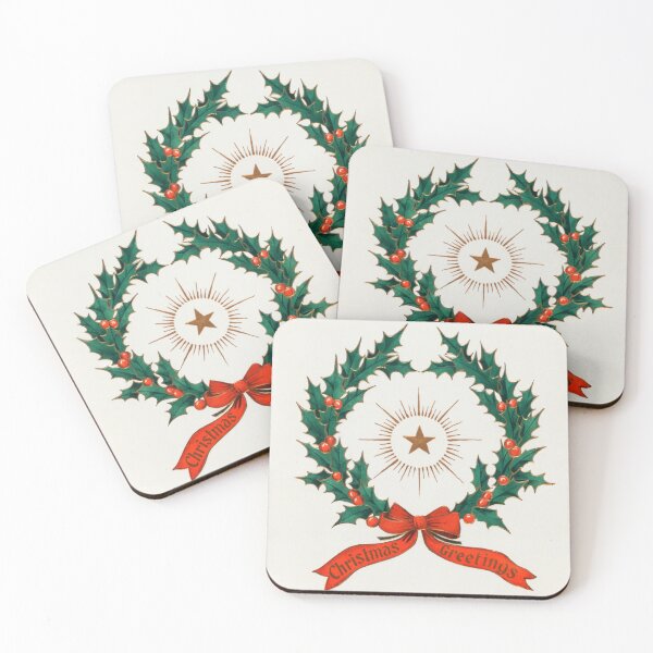 Item preview, Holly wreath and the star of Bethlehem (1906)  designed and sold by suewen.