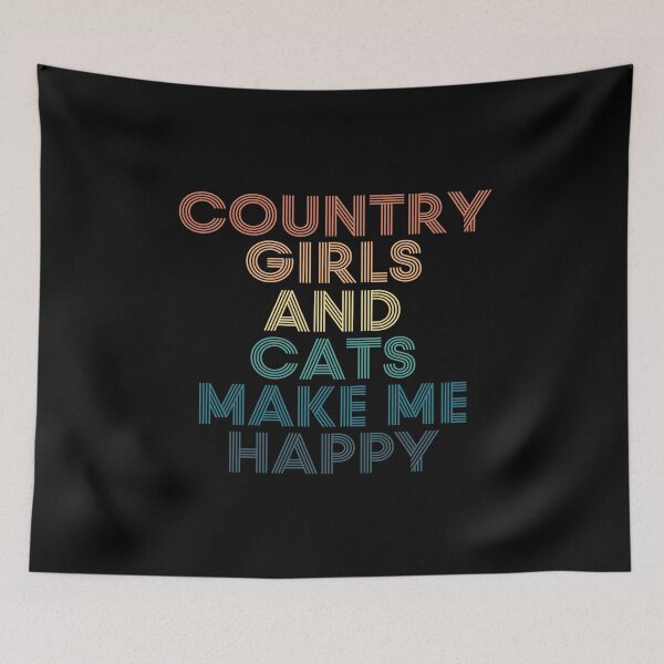 Item preview, Country girls And Cats Make Me Happy designed and sold by kindxinn.