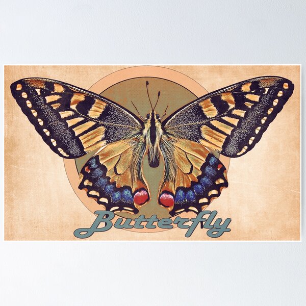 Item preview, mariposa, retro, cartel designed and sold by werdantem.