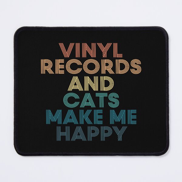 Item preview, Vinyl records And Cats Make Me Happy designed and sold by kindxinn.