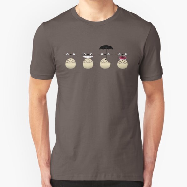 Totoro's Faces Slim Fit T-Shirt