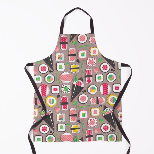Item preview, Paper cut geo sushi // brown taupe background designed and sold by SelmaCardoso.