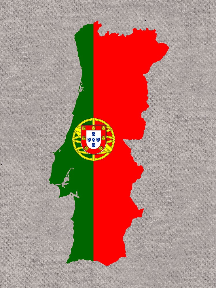 Thumbnail 5 von 5, Leichter Hoodie, Portugal Karte Flagge designt und verkauft von CacaoDesigns.