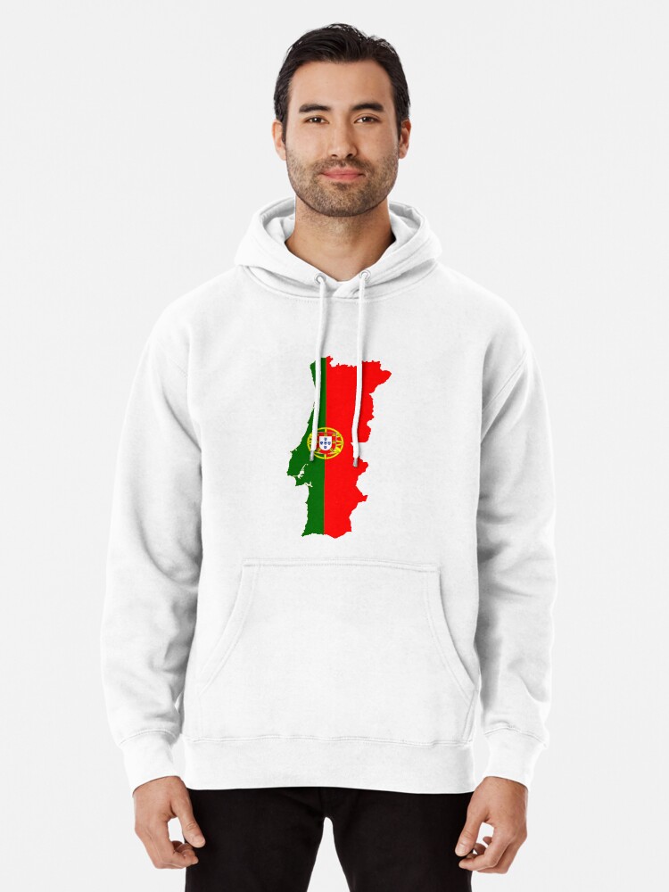 Thumbnail 1 von 5, Hoodie, Portugal Karte Flagge designt und verkauft von CacaoDesigns.