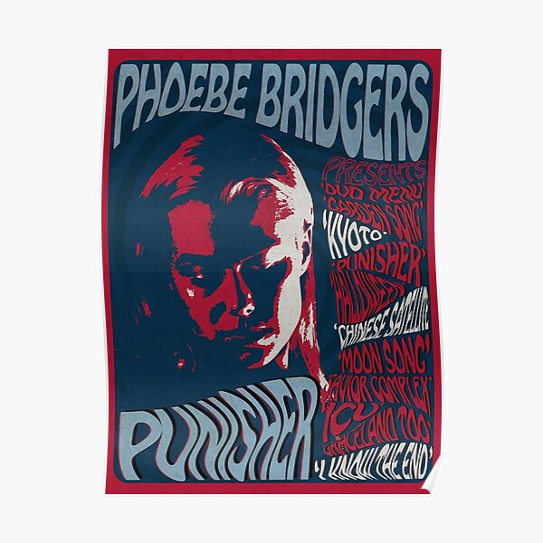 Phoebe Bridgers - Punisher Tracklist Poster