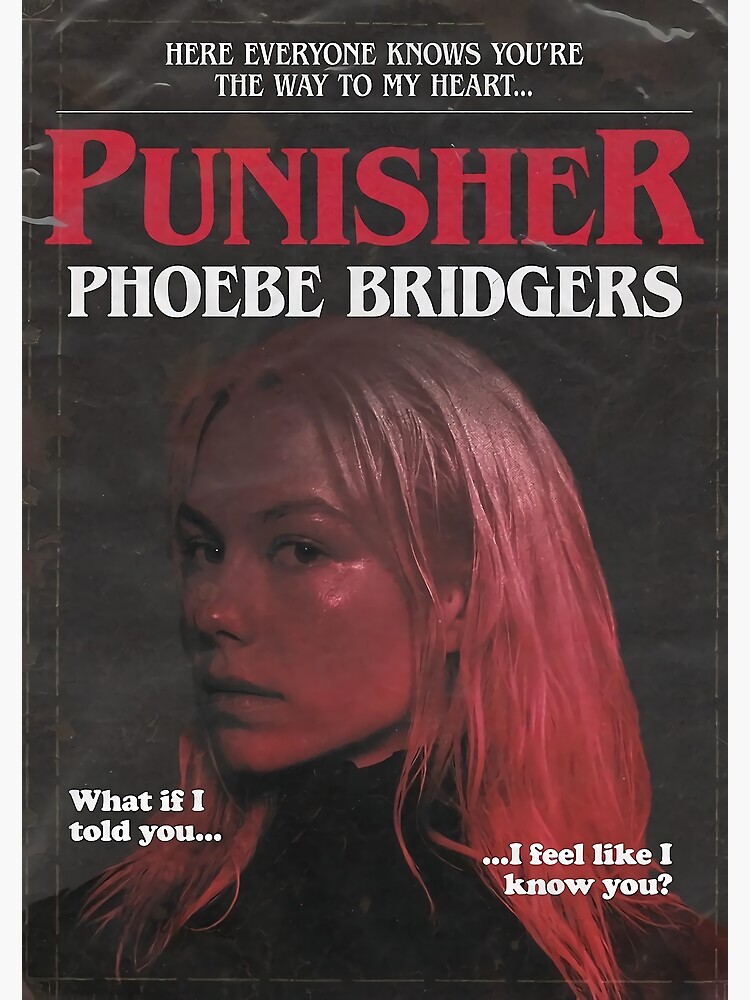 Disover Punisher by Phoebe Bridgers But It's a 1980s Stephen King Novel Poster Premium Matte Vertical Poster