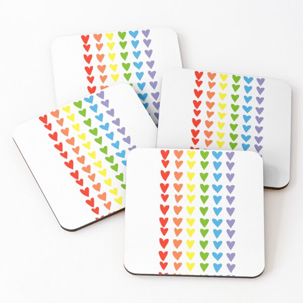 Artikelvorschau, Regenbogen aus bunten Herzen entworfen und verkauft von FONESAY.