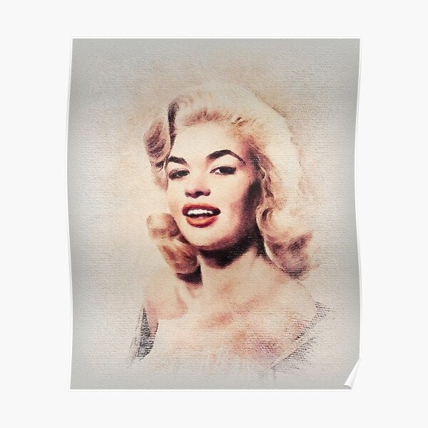 "Jayne Mansfield, Actress" Poster for Sale by Hollywoodize Redbubble