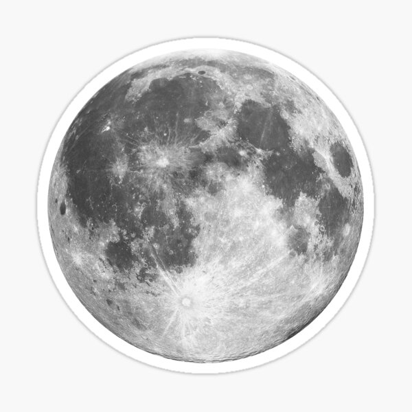 full moon phase sticker by motivatedtype redbubble