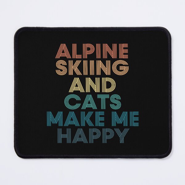 Item preview, Alpine skiing And Cats Make Me Happy designed and sold by kindxinn.