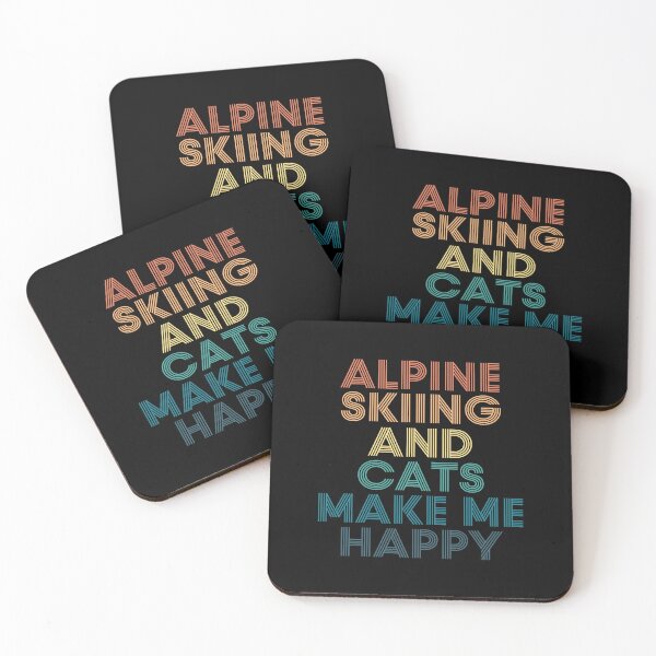 Item preview, Alpine skiing And Cats Make Me Happy designed and sold by kindxinn.