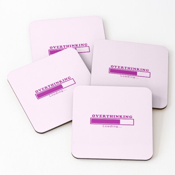 Item preview, Cute Funny Aesthetic Pink Overthinking Design designed and sold by Dr3amsInInk.