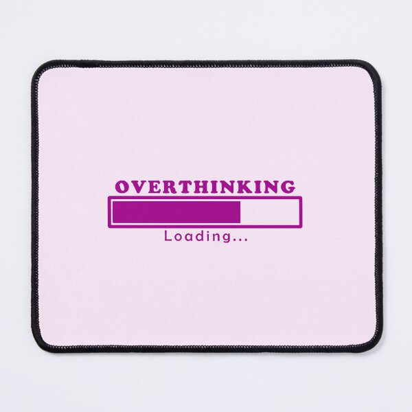 Item preview, Cute Funny Aesthetic Pink Overthinking Design designed and sold by Dr3amsInInk.