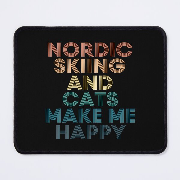 Item preview, Nordic skiing And Cats Make Me Happy designed and sold by kindxinn.