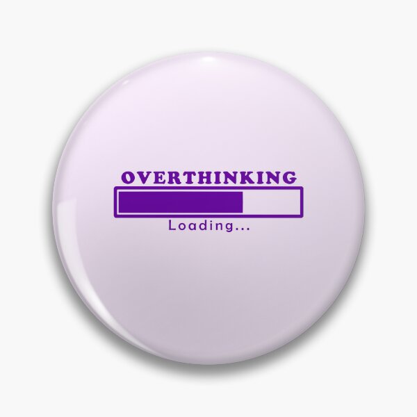Item preview, Cute Funny Aesthetic Purple Overthinking Design designed and sold by Dr3amsInInk.