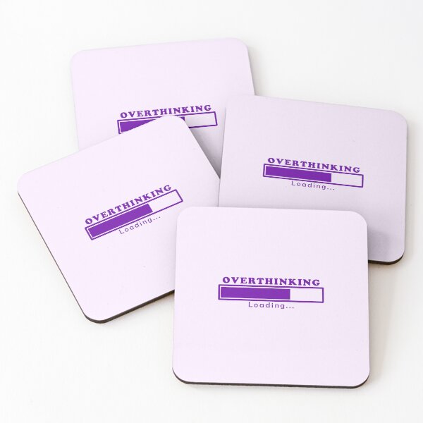 Item preview, Cute Funny Aesthetic Purple Overthinking Design designed and sold by Dr3amsInInk.