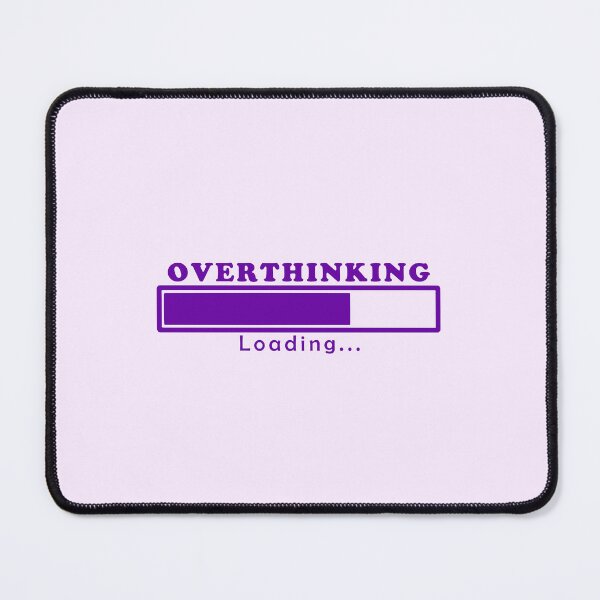 Item preview, Cute Funny Aesthetic Purple Overthinking Design designed and sold by Dr3amsInInk.