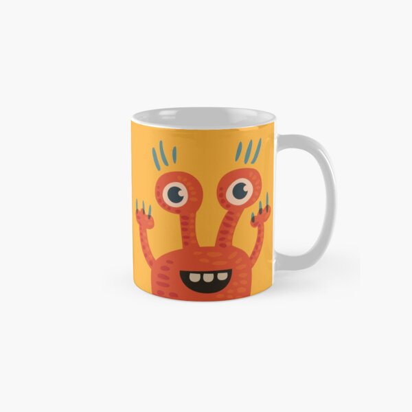Cute Orange Monster Is Funny Too Classic Mug
