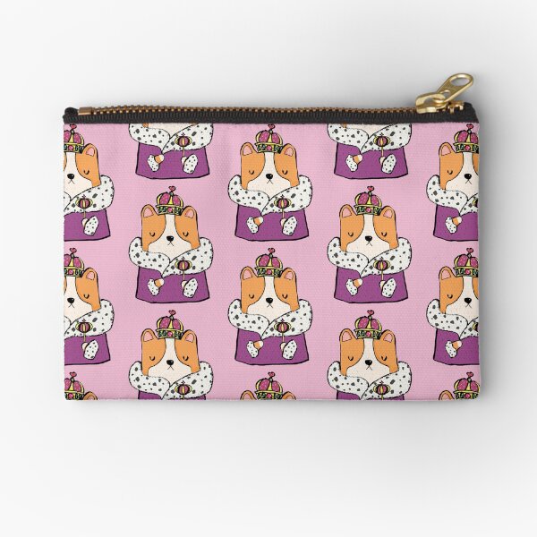 Queen Corgi Zipper Pouch