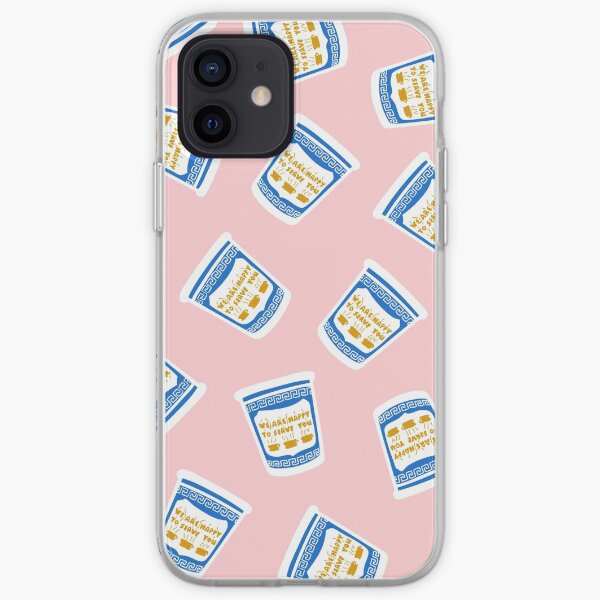 New York Deli Coffee Pattern iPhone Soft Case