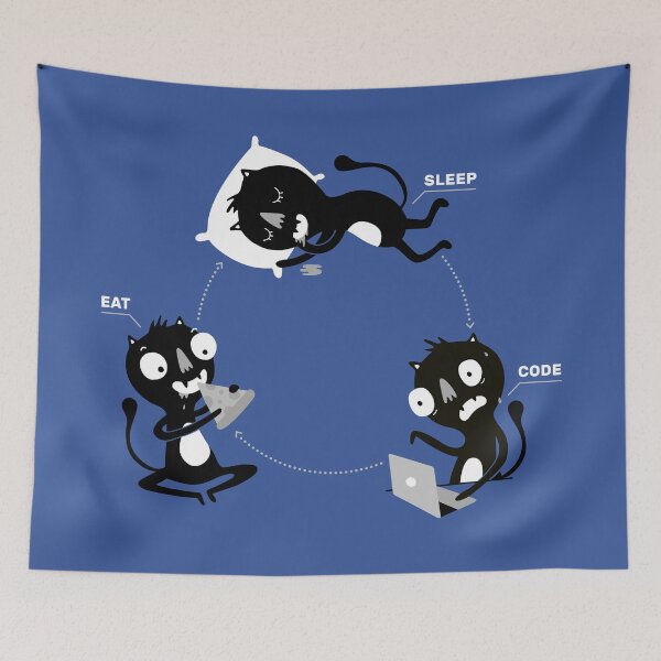 Item preview, Sleep, Code, Eat - Programming designed and sold by blushingcrow.