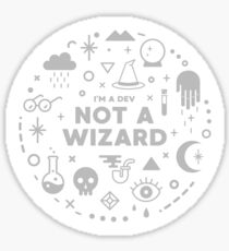 I'm a Developer, not a Wizard - Programming Sticker