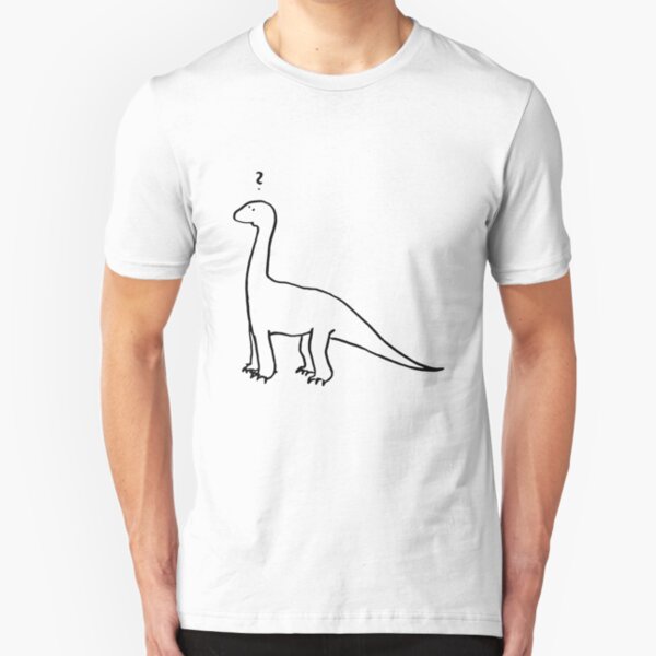 The Quizzical Dinosaur Slim Fit T-Shirt