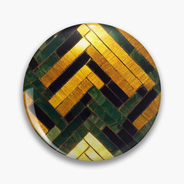 Artikelvorschau, Gold- und Jade-Mosaik-Inlay - nahtloses Musterdesign entworfen und verkauft von JediNeil.