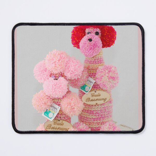 Item preview, Get well soon pink poodle greetings designed and sold by susannvoelske.