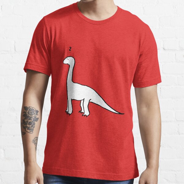 The Quizzical Dinosaur (solid white) Essential T-Shirt