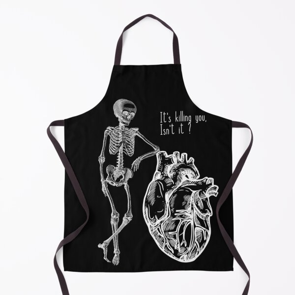 Item preview, It's killing you isn't it ? ( skeleton leaning on a heart vintage ) designed and sold by Kplais.
