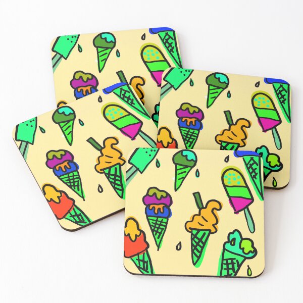Item preview, Sketched Ice Cream Pattern designed and sold by TotallyRetroArt.
