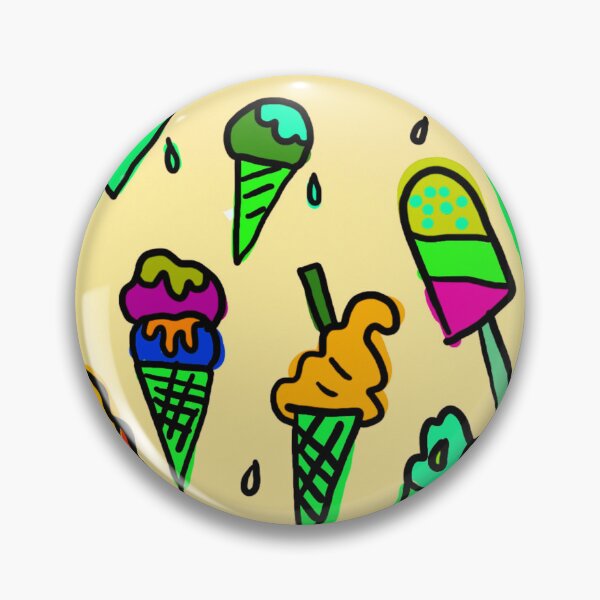 Item preview, Sketched Ice Cream Pattern designed and sold by TotallyRetroArt.