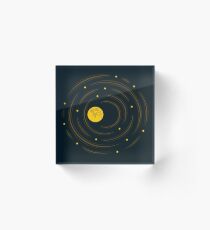 Moon And Stars Dream Acrylic Block