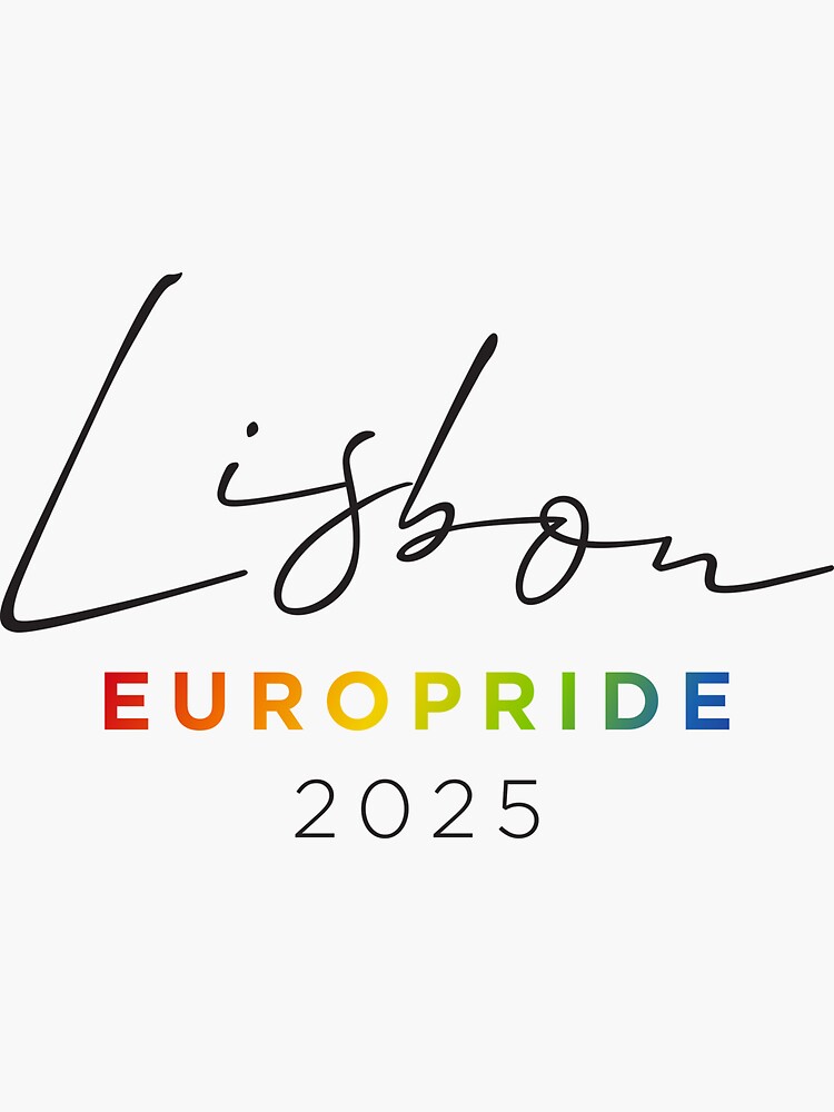 "lisbon europride 2025 LGBTQIA+ queer pride colorful" Sticker for Sale