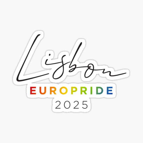 "lisbon europride 2025 LGBTQIA+ queer pride colorful" Sticker for Sale